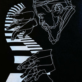 Thelonius Monk, 1965 | Jazz Pianist | Linocut Print | Wall Art