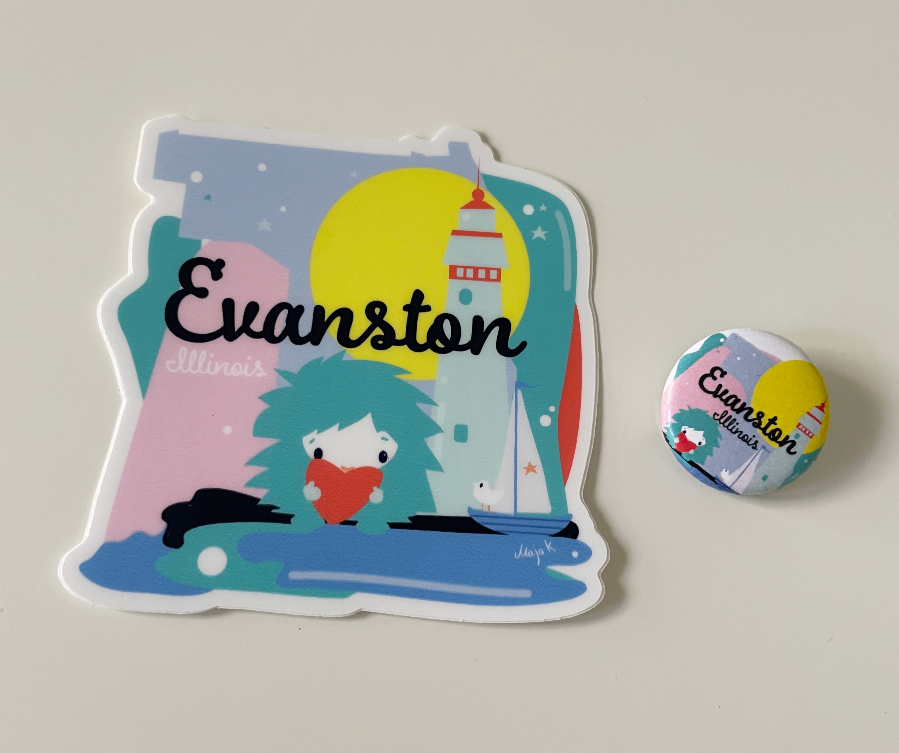 Sm. Evanston sticker kit- Folk Fest