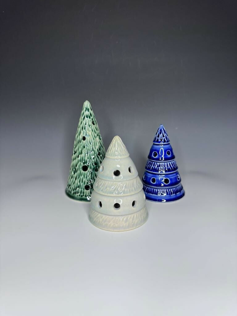 Blue Xmas Tree Luminary 3