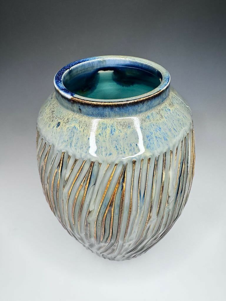 Carved Tall Vase