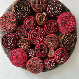Zipper Wreath Reds