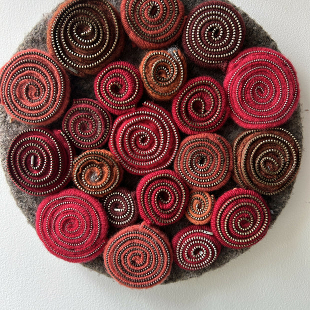 Zipper Wreath Reds