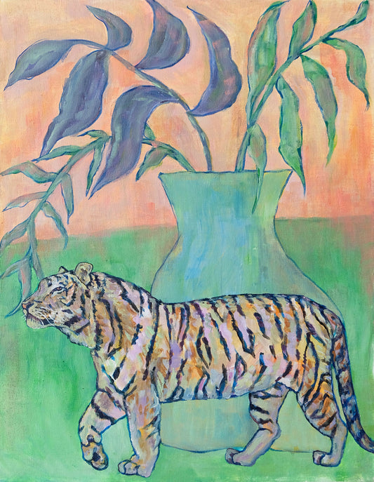 Tiger Beneath the Leaves