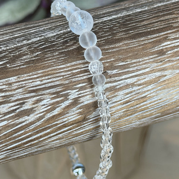 Single Bracelet Rock Crystal & Glass