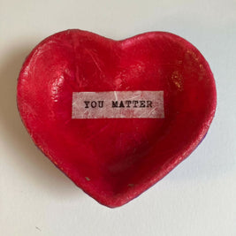 Heart trinket dish