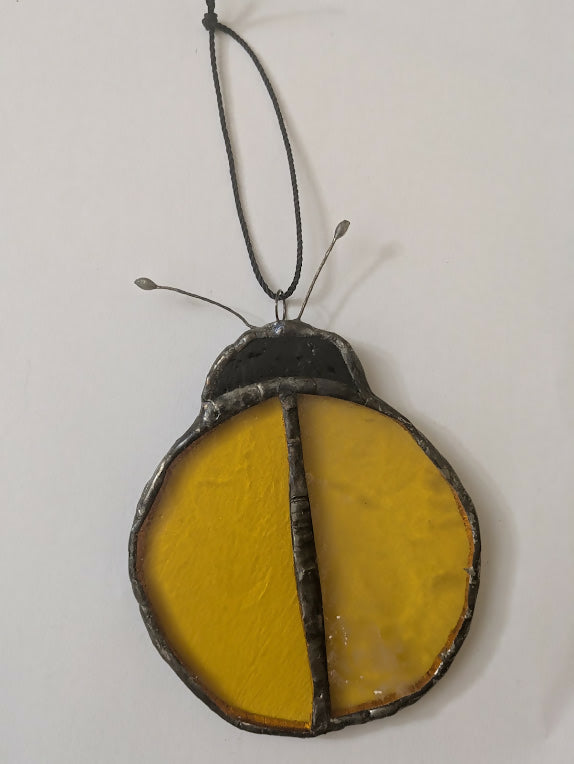 Recycled Stained Glass Bug