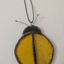 Recycled Stained Glass Bug