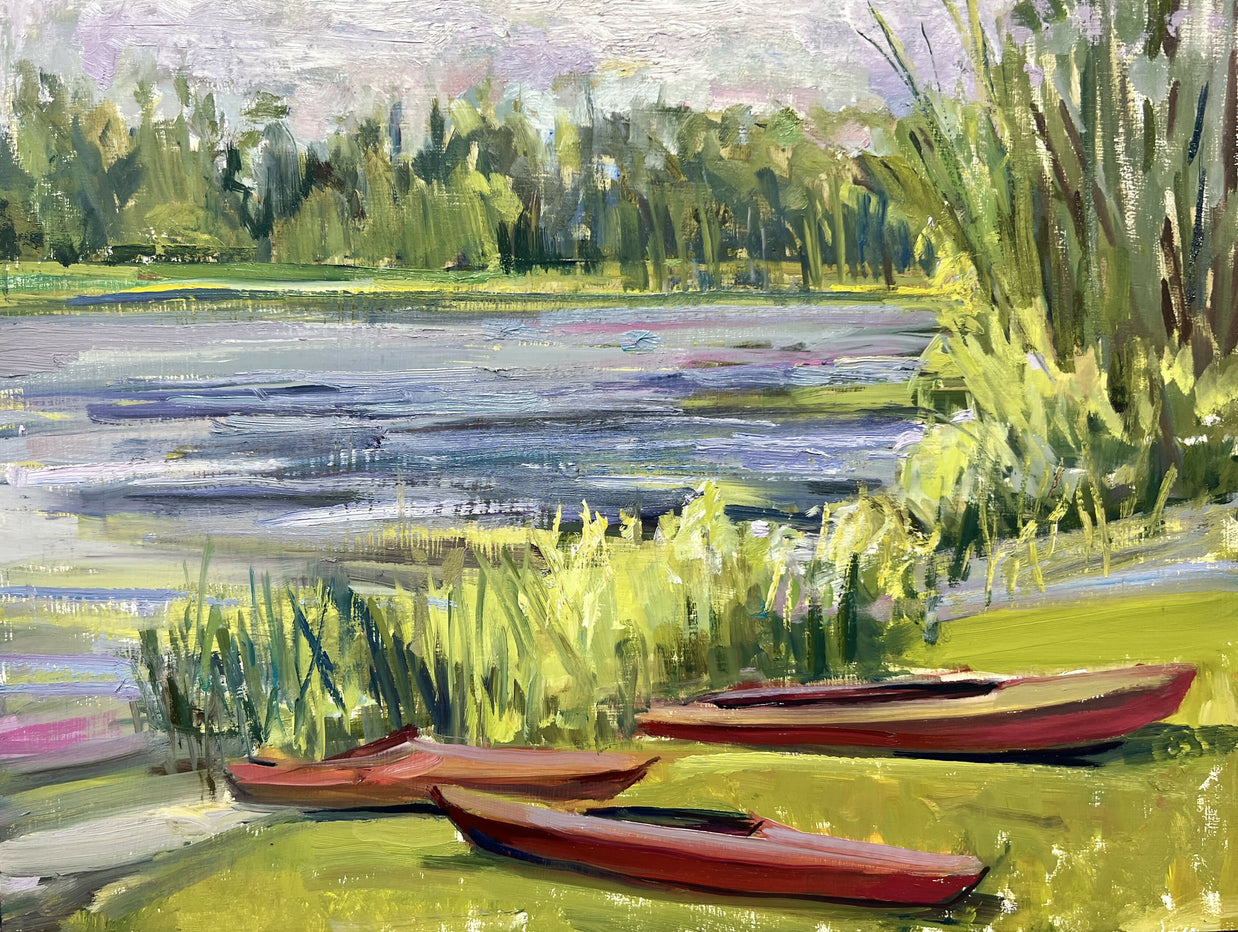 Mary Flack Kayaks at Skokie Lagoon