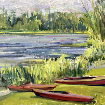 Mary Flack Kayaks at Skokie Lagoon