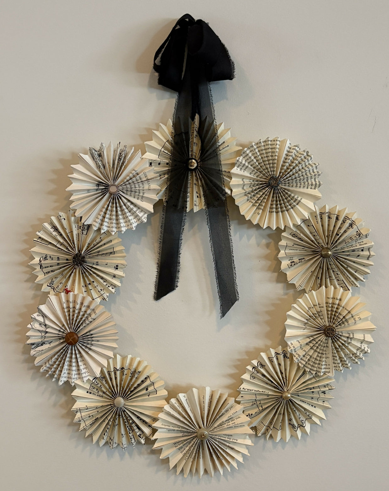 "Her Highness" upcycled bookpage indoor wall hanging