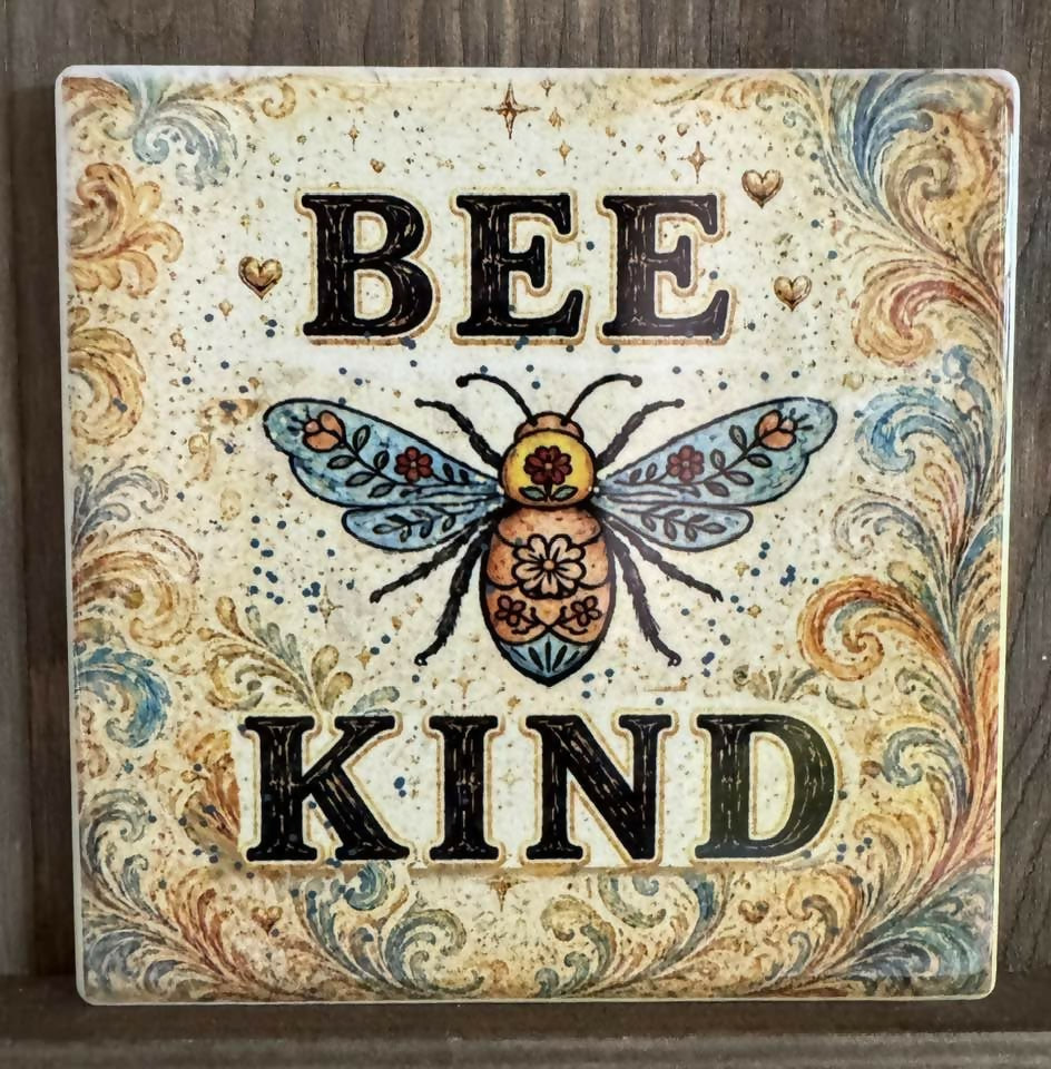 Bee Kind Coaster/Art Tile