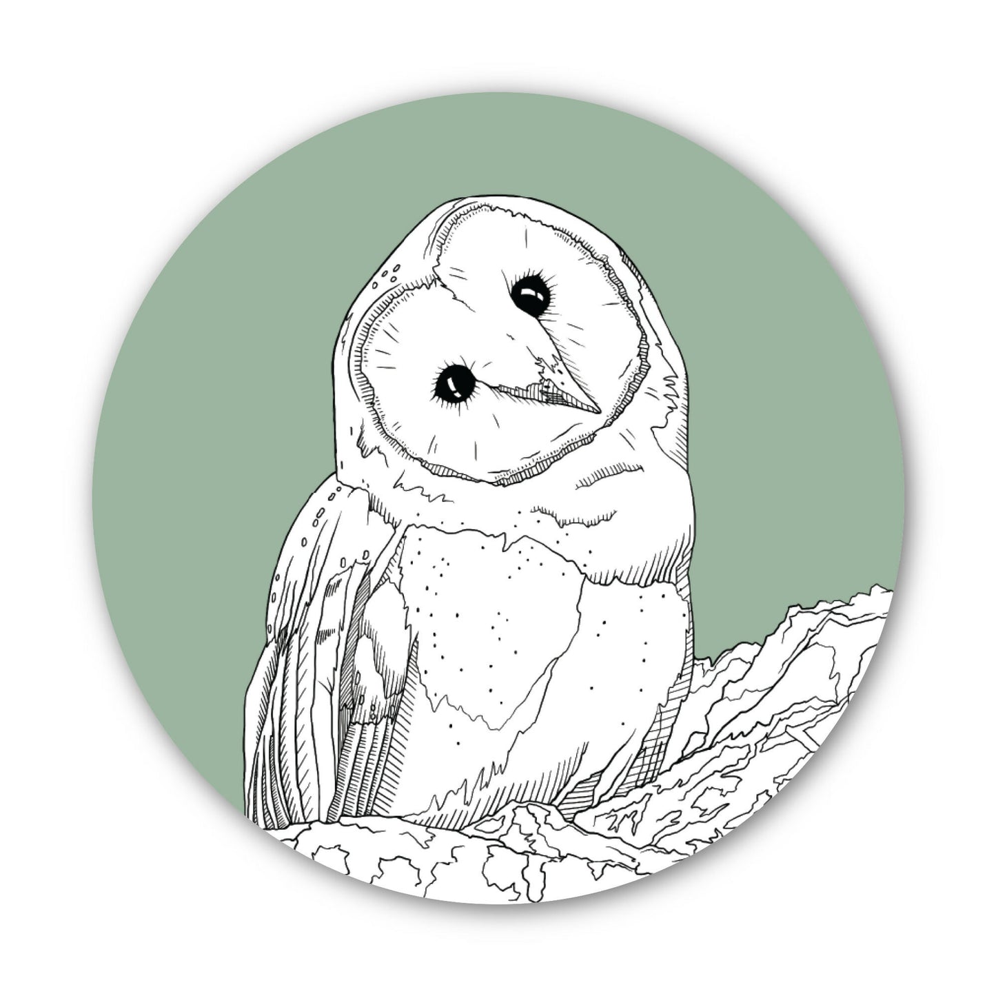 3” Art Sticker, Owl