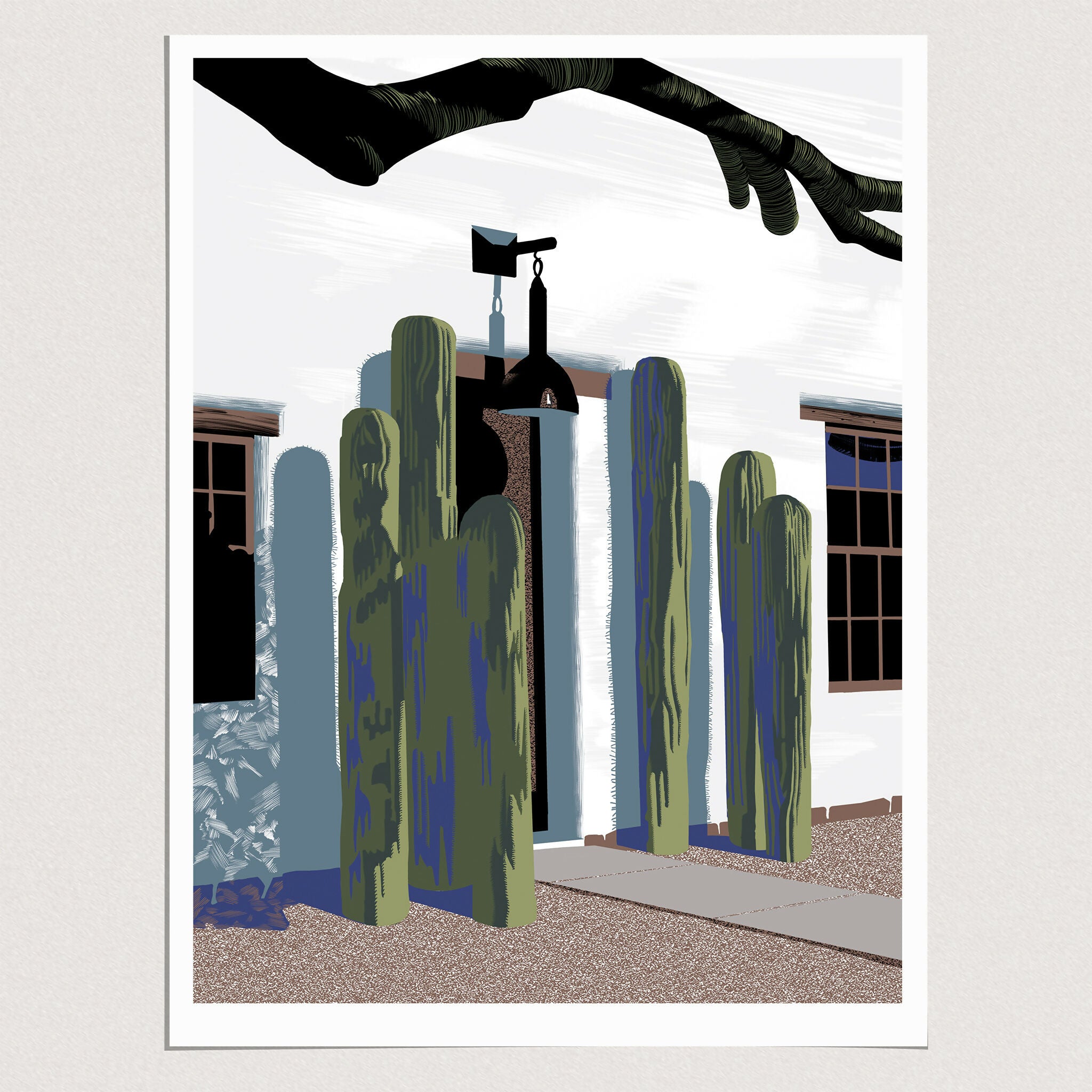 Saguaro Sentinels, Framed
