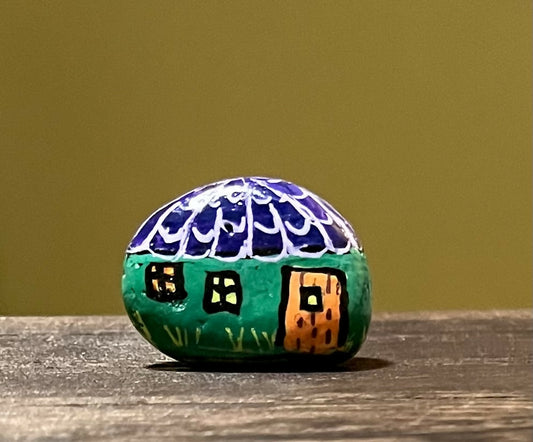 Gnome Home, small. Green and Purple