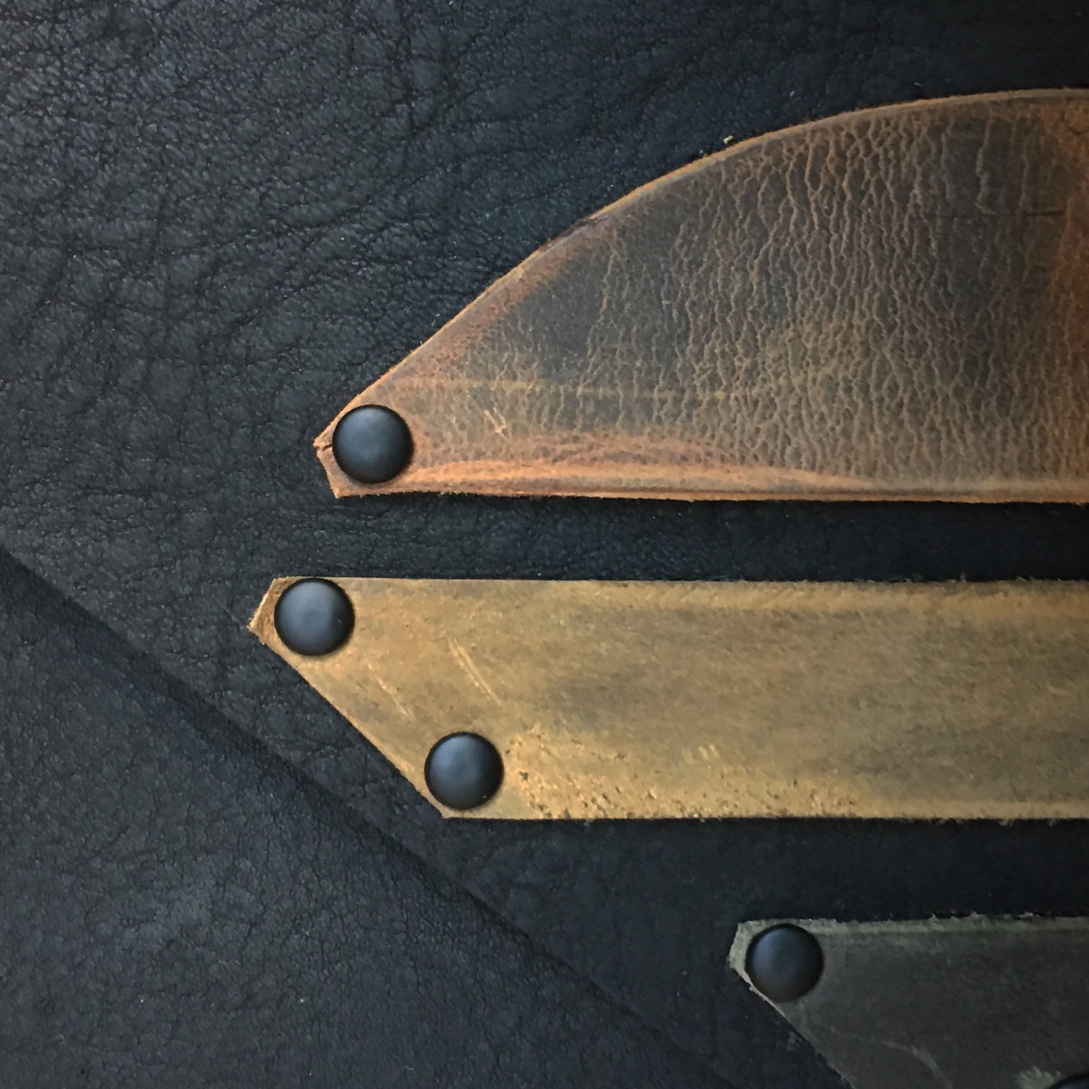 Hand-Riveted Leather Clutch