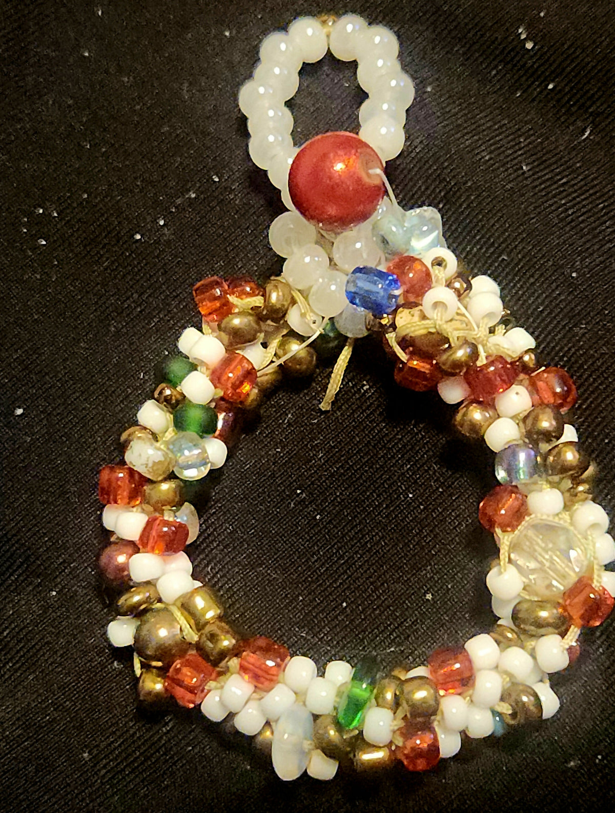 kumihimo wreath ornament