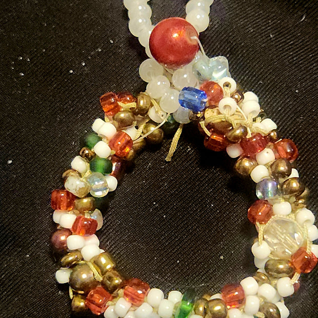 kumihimo wreath ornament