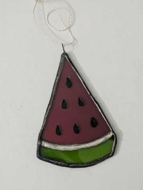 Recycled Stained Glass Watermelon