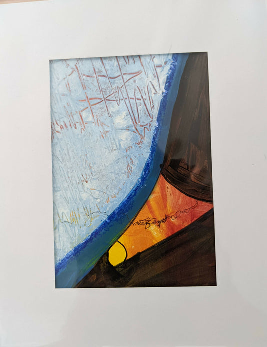 Original Abstract Acrylic/Multi Media Painting - Traces of Light