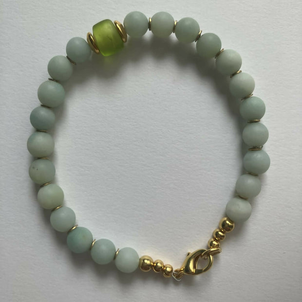 gemstone bracelet - amazonite