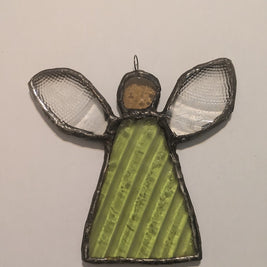 Recycled Stained Glass Angel
