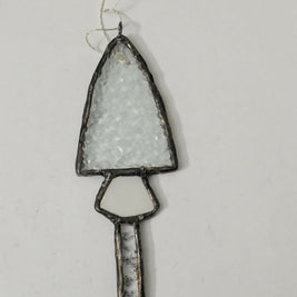 Recycled Stained Glass Tall Mushroom