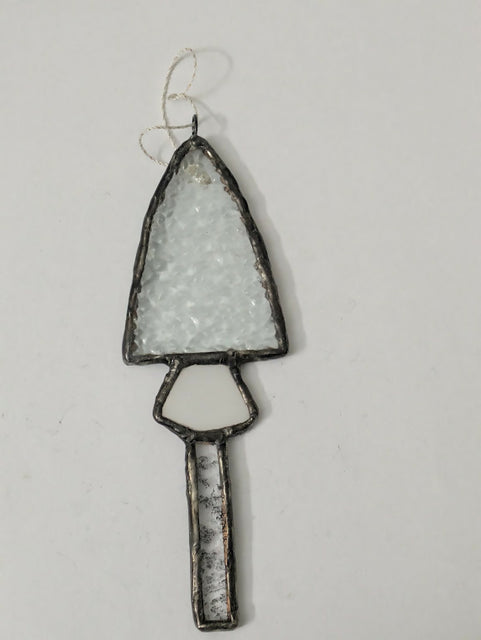 Recycled Stained Glass Tall Mushroom
