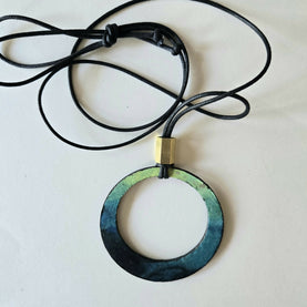 Large Boho hoop pendants