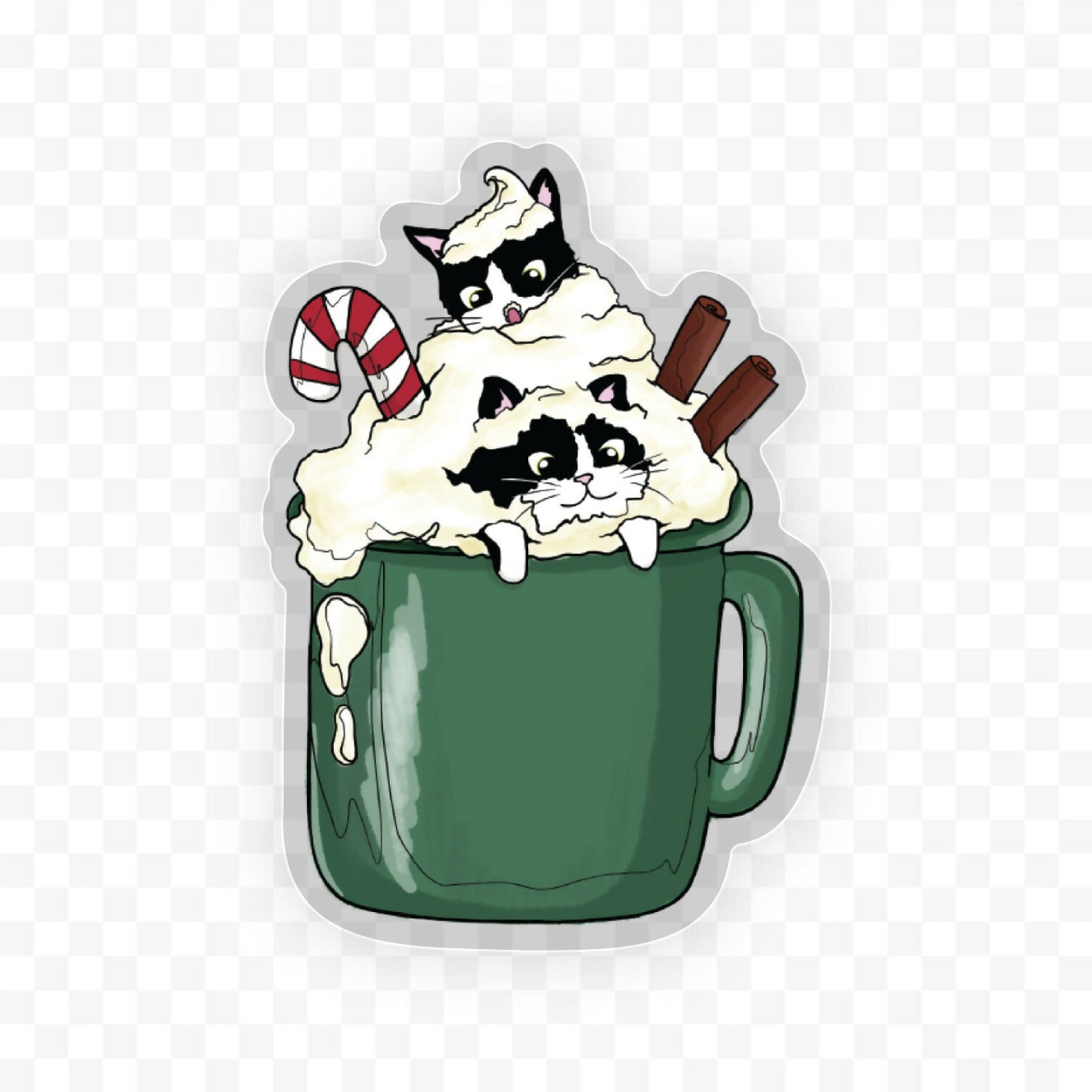 2" and 3” Art Sticker, Mi & Wal