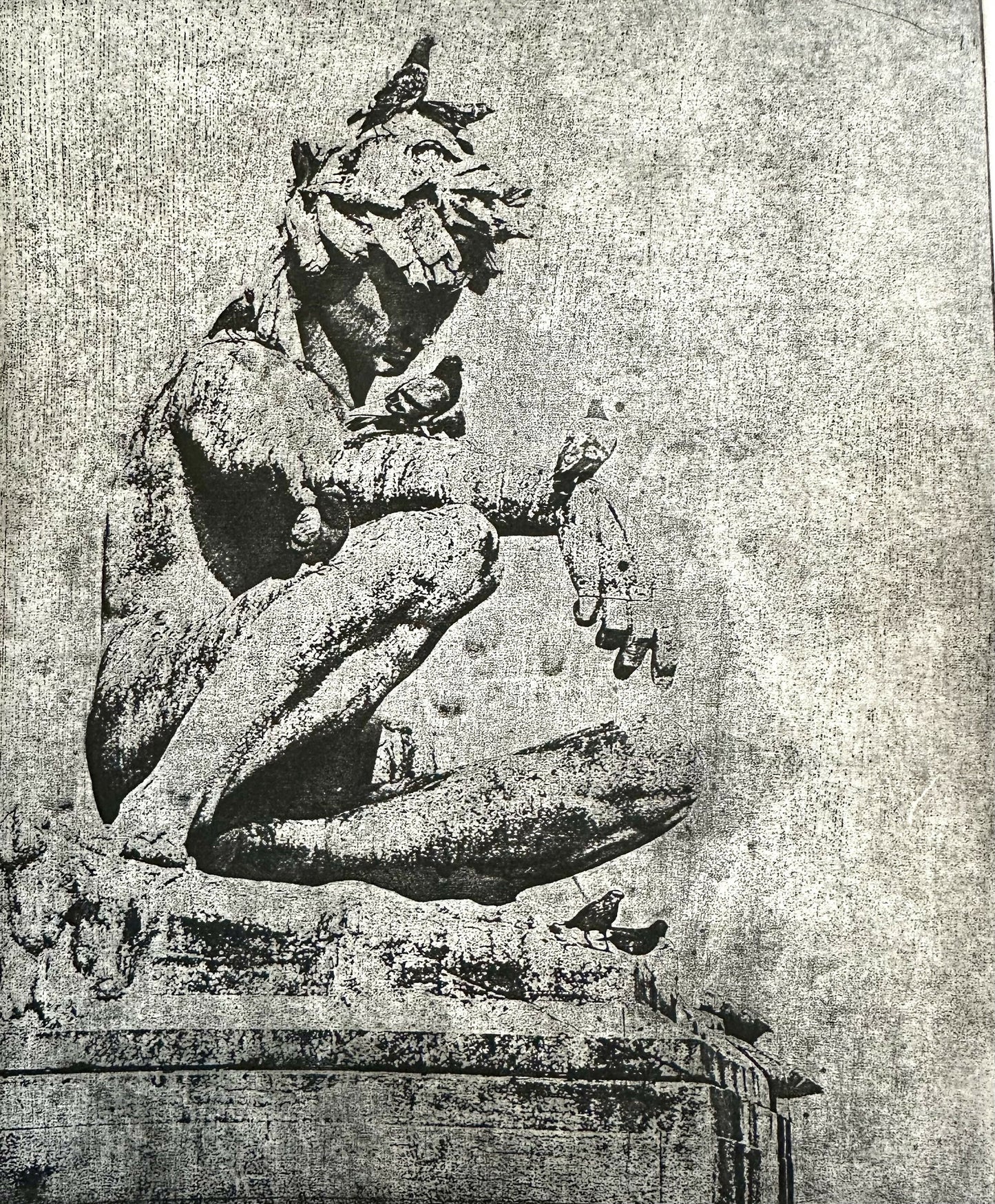"Silent Vigil" Etching