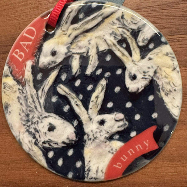 Bad Bunny Black with white dot - Gloss finish