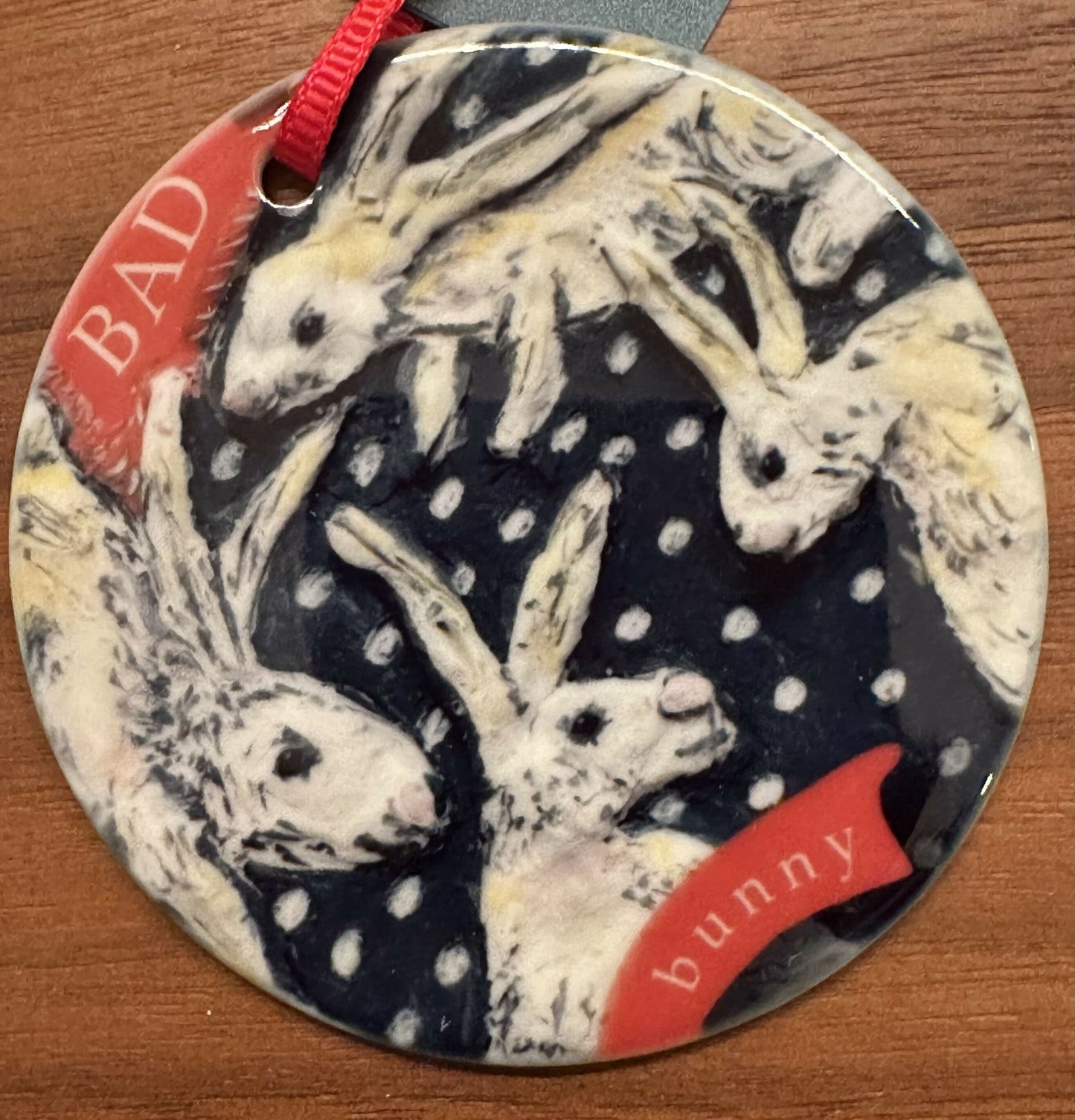 Bad Bunny Black with white dot - Gloss finish