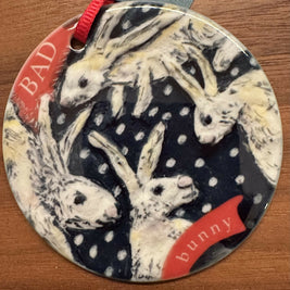 Bad Bunny Black with white dot - Gloss finish