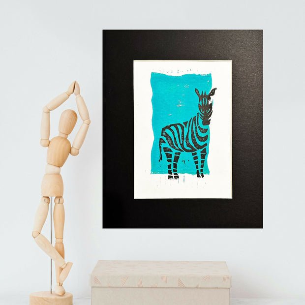 Zebra_linoprint_desk