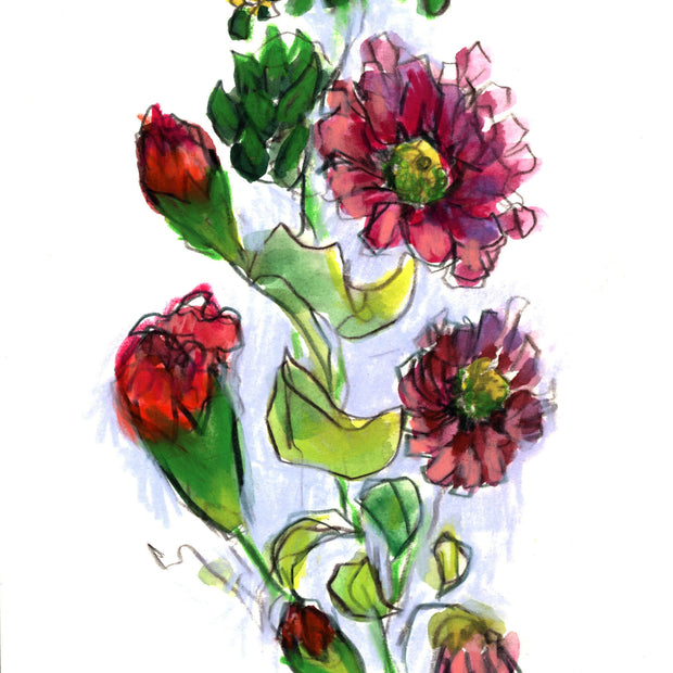 Flowers, 7 x 10 unframed