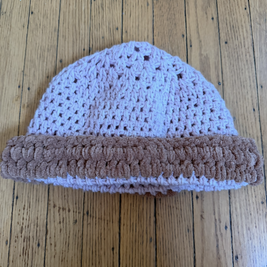 Pink cozy winter hat