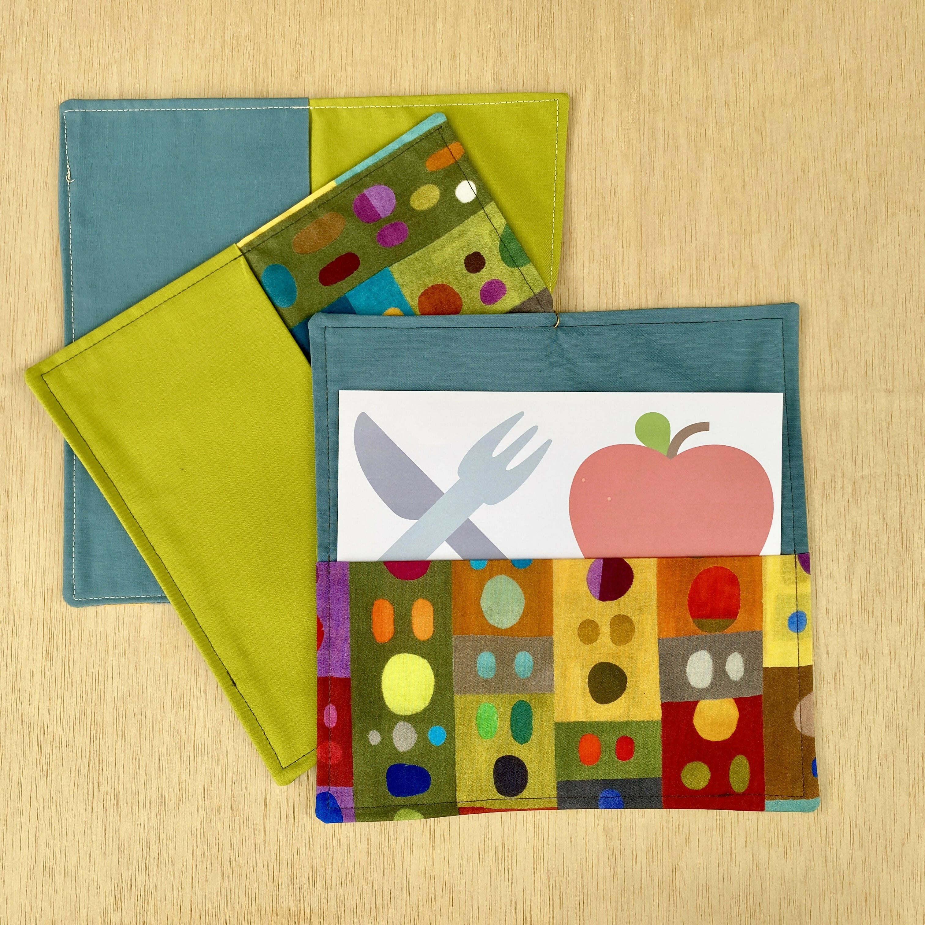 Lunch Box Napkin Set in Multi Palette