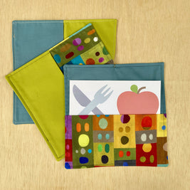 Lunch Box Napkin Set in Multi Palette