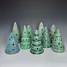 Green Xmas Tree Luminary 1