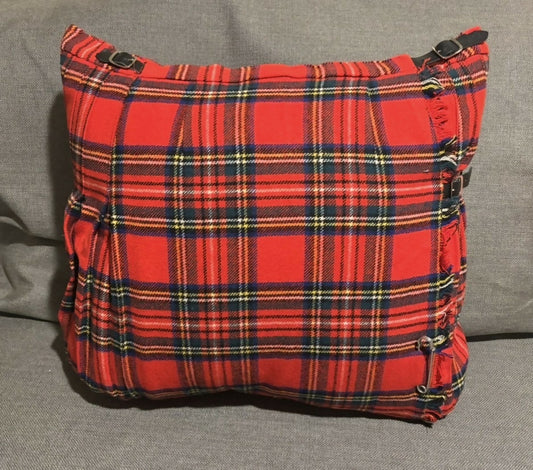 Red kilt pillow