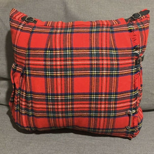 Red kilt pillow