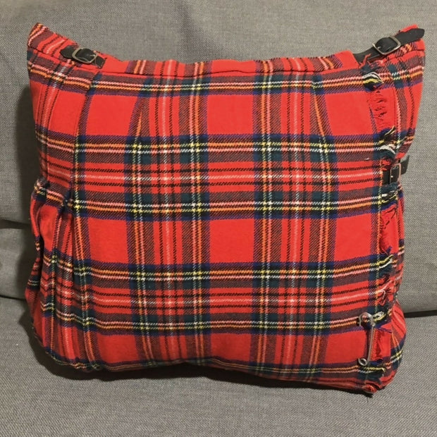 Red kilt pillow