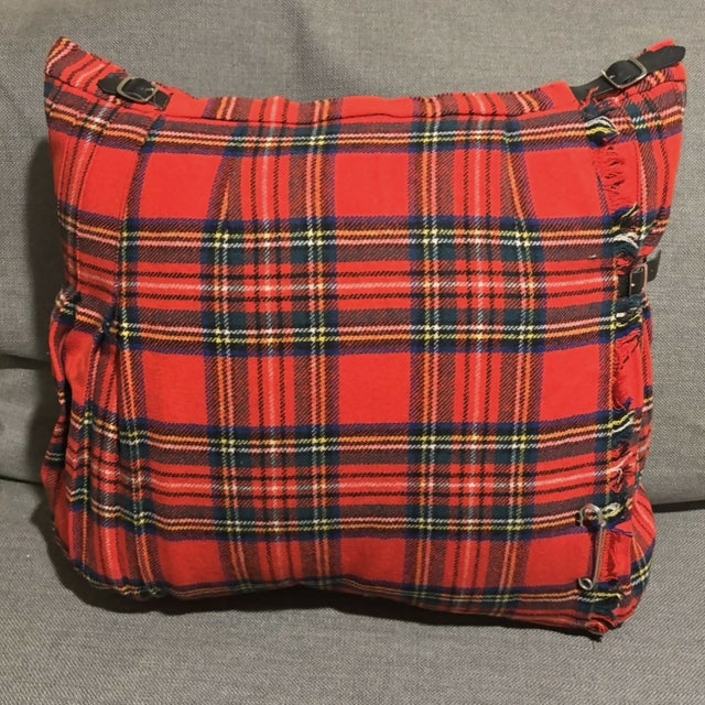 Red kilt pillow
