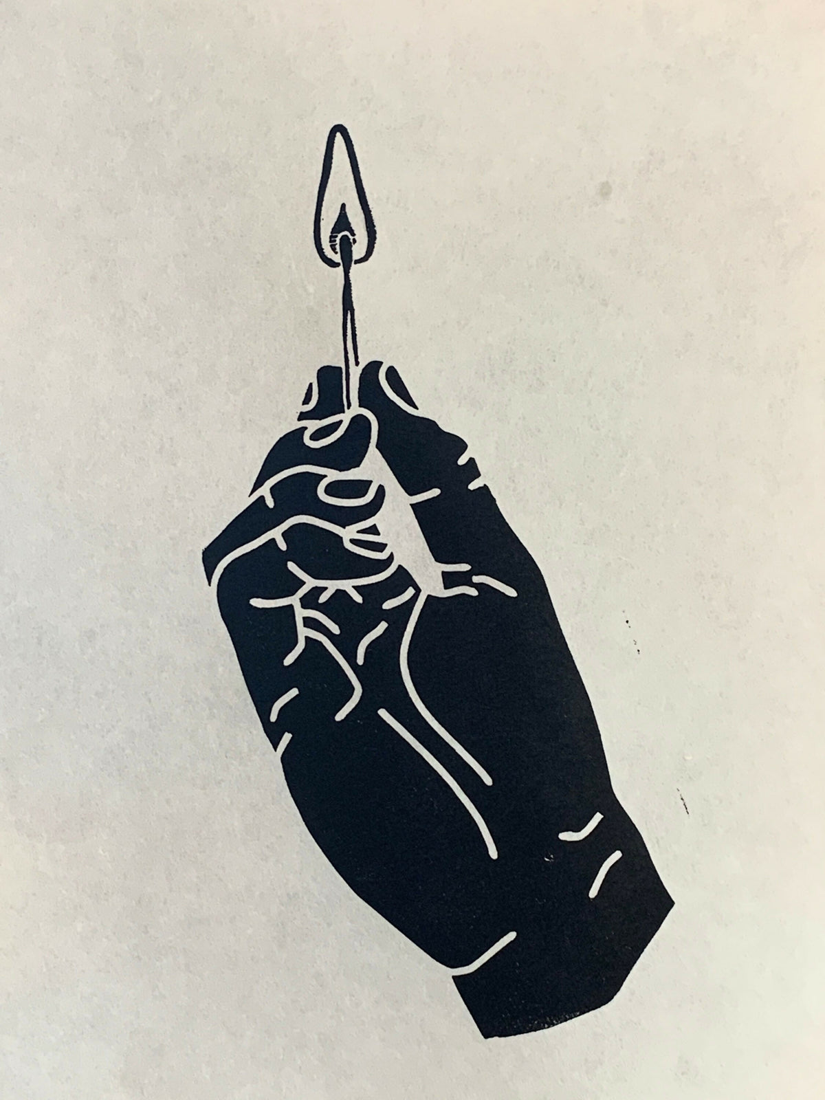 Match | Linocut Print | Wall Art