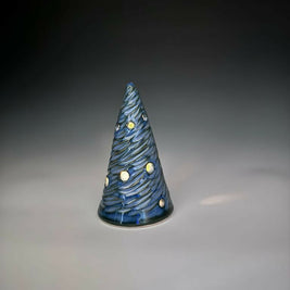 Blue Xmas Tree Luminary 2