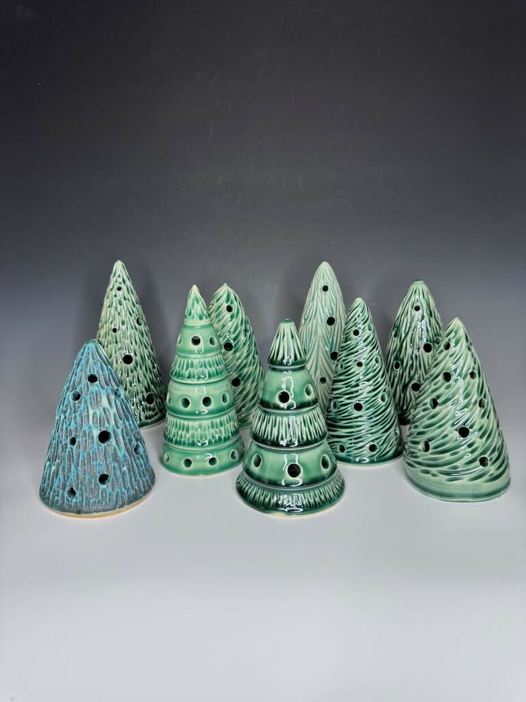 Green Xmas Tree Luminary 9