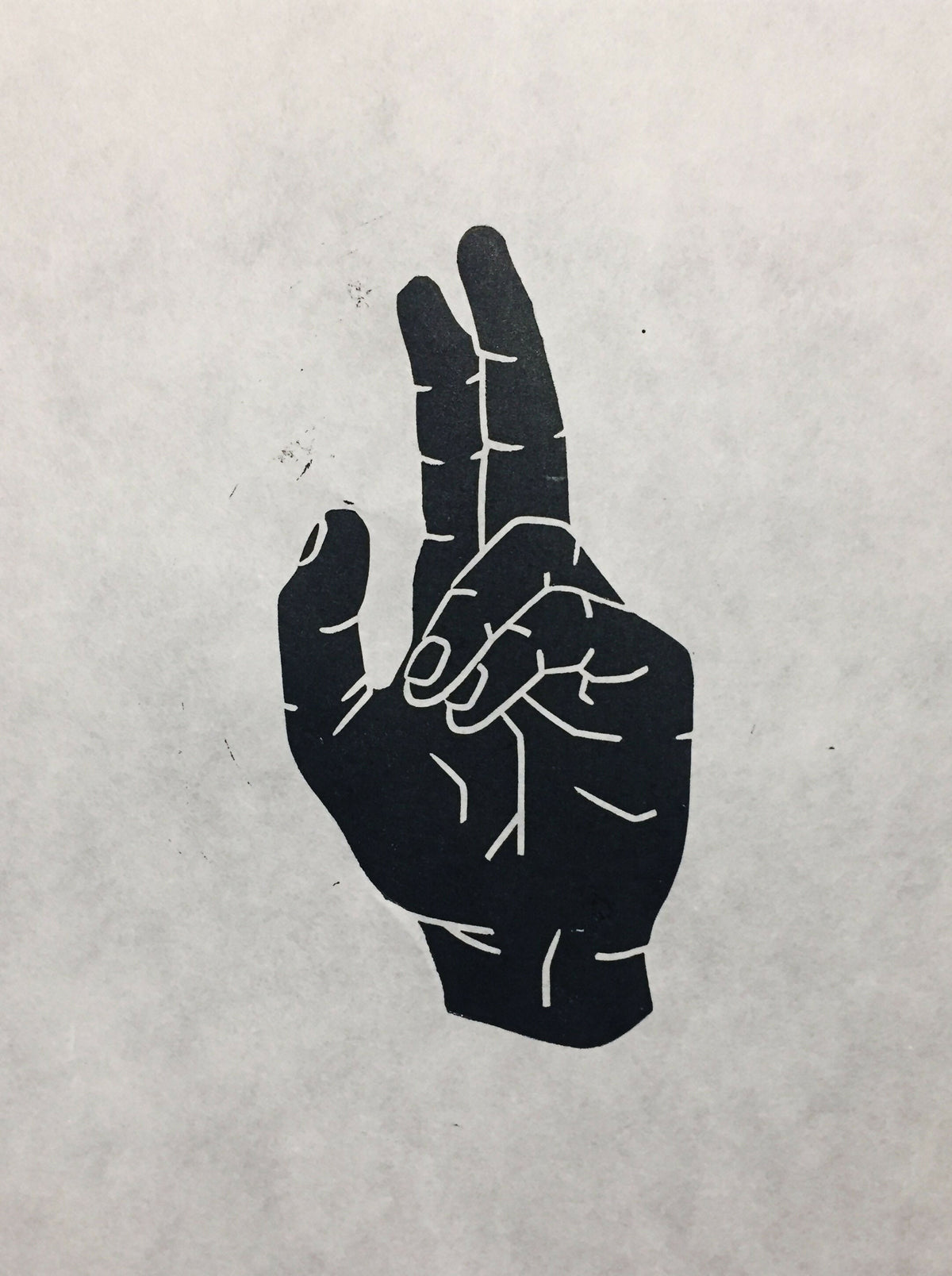 Hand of Benediction | Linocut Print | Wall Art