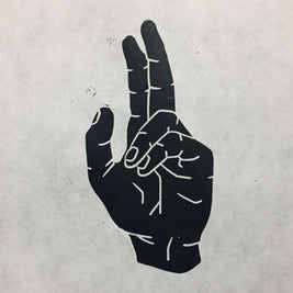 Hand of Benediction | Linocut Print | Wall Art