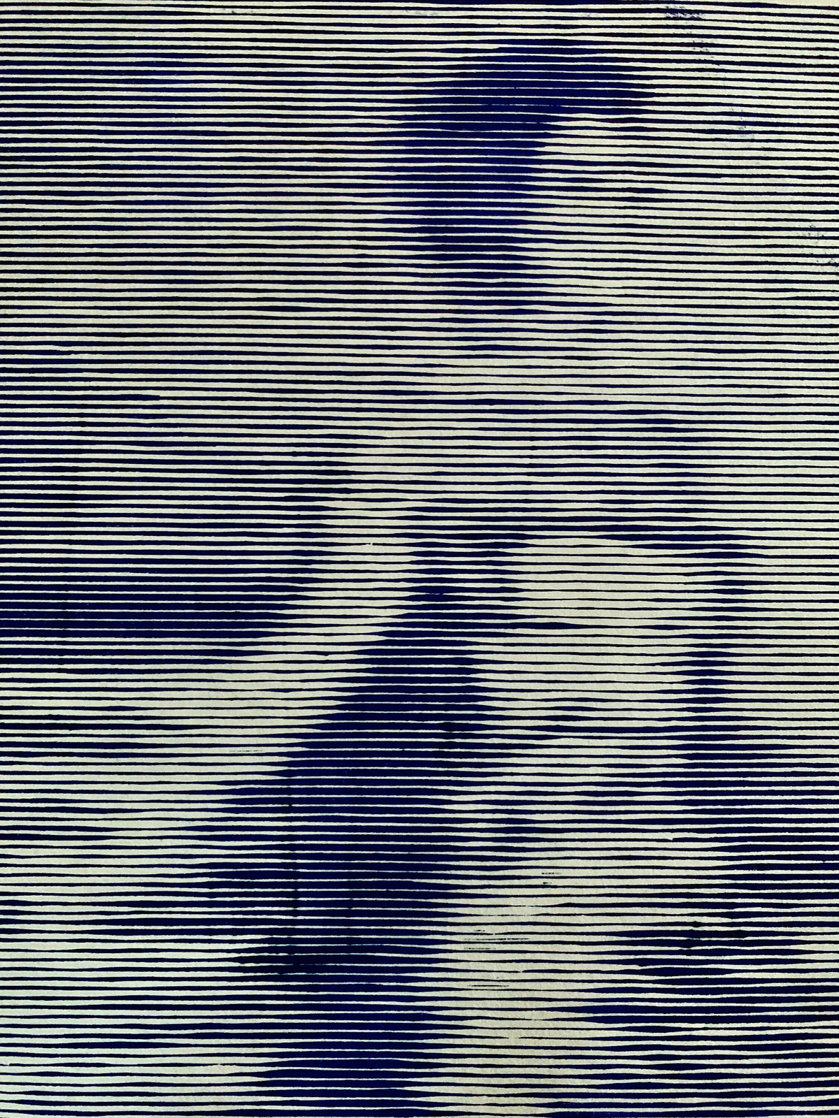 Woman Descending the Staircase / Gerhard Richter Inspired / Moire Test 04 | Linocut Print | Wall Art