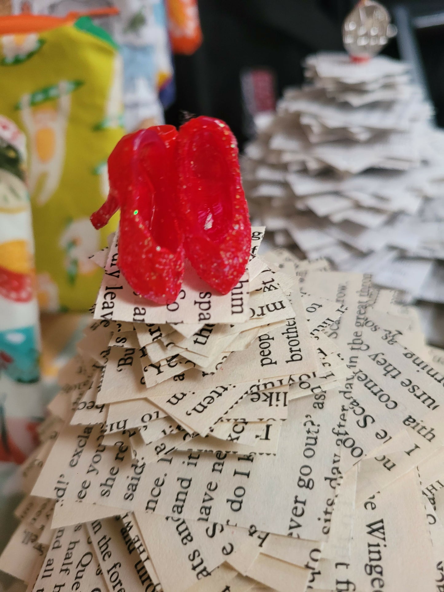 Book Page Christmas Trees